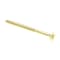 Prime-Line Wood Screw, Flat Head, Phillips Drive No. 12 X 3in Solid Brass 25PK 9036327 - alternate 1